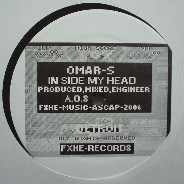 Omar-S – In Side My Head (12", FXHE Records, 2005) Front Cover