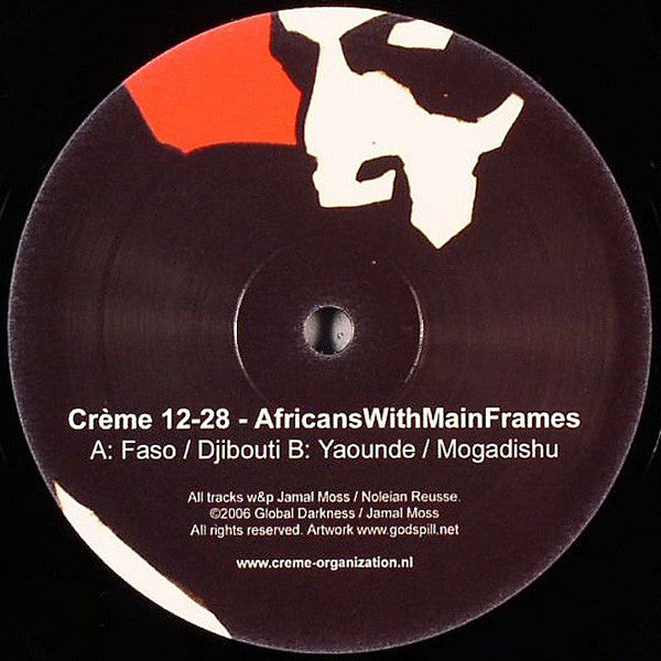 Africans With Mainframes – Mogadishu (12", Crème Organization, 2006) Back Cover