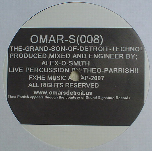 Omar-S – 008 (12", FXHE Records, 2007) Front Cover