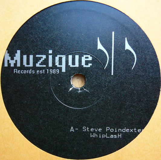 Steve Poindexter / Eric Martin – Whiplash / Emergency (10", Muzique Records, 2004) Front Cover