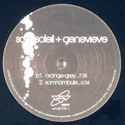 Sans Soleil + Genevieve – Dominical EP (12", Wave Music, 2005) Back Cover