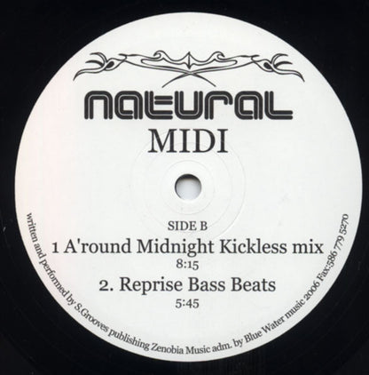 Scott Grooves – A'round Midnight (12", Natural Midi, 2007) Back Cover