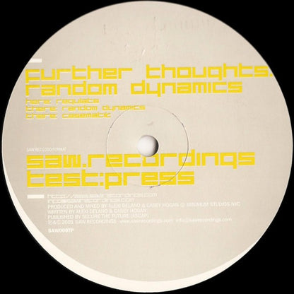Further Thoughts – Random Dynamics (12", Saw Recordings, 2001) Front Cover