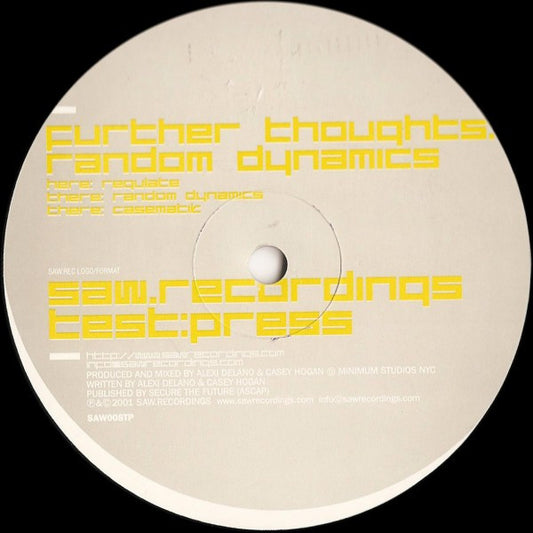 Further Thoughts – Random Dynamics (12", Saw Recordings, 2001) Front Cover