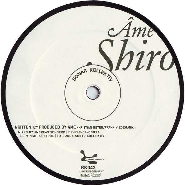 Âme – Mifune / Shiro (12", Sonar Kollektiv, 2004) Image 4