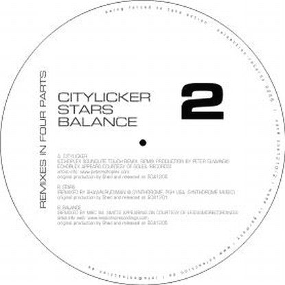 Shed – Remixes In Four Parts: Part 2 (12", Soloaction Records, 2007) Front Cover