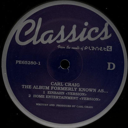 Carl Craig – The Album Formerly Known As... (3x12", Planet E, 2005) Image 7