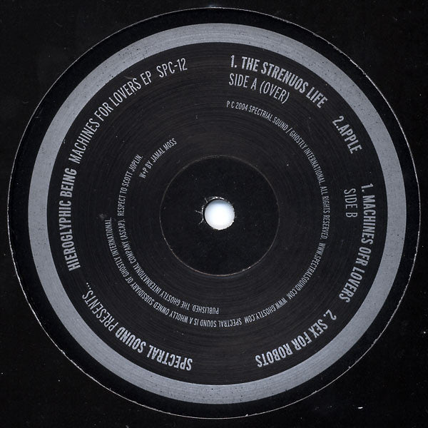 Hieroglyphic Being – Machines For Lovers EP (12", Spectral Sound, 2004) Image 3