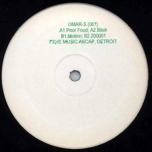 Omar-S – 001 (12", FXHE Records, 2004) Front Cover