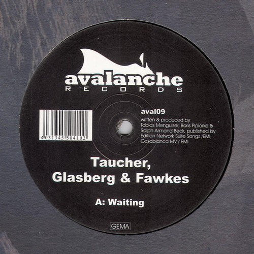 Taucher , Glasberg & Fawkes – Crystal / Waiting (12", Avalanche Records, 2005) Front Cover