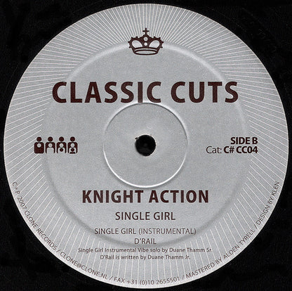 Knight Action – Single Girl (12", Clone Classic Cuts, 2007) Back Cover