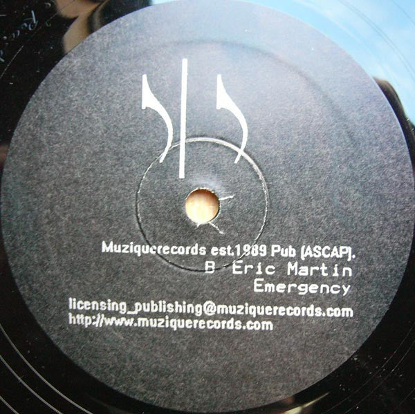 Steve Poindexter / Eric Martin – Whiplash / Emergency (10", Muzique Records, 2004) Image 4