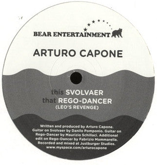 Arturo Capone – Svolvaer (12", Bear Entertainment, 2007) Front Cover