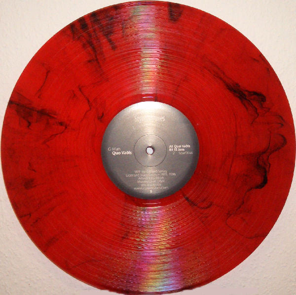 G-Man – Quo Vadis (12", Red Translucent, Marbled, Styrax Leaves, 2007) Image 3