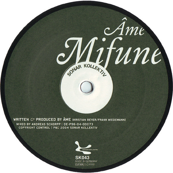 Âme – Mifune / Shiro (12", Sonar Kollektiv, 2004) Image 3