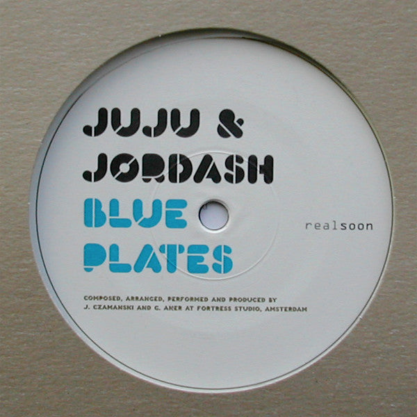 Juju & Jordash – Blue Plates / N.P.I. (12", Real Soon, 2007) Front Cover