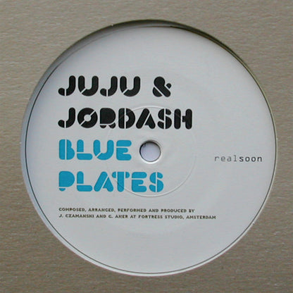 Juju & Jordash – Blue Plates / N.P.I. (12", Real Soon, 2007) Front Cover
