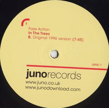 Faze Action – In The Trees (Carl Craig Remix, Original Mix) (12", Juno Records, 2007) Image 4