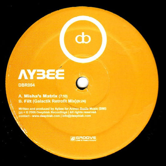 Aybee – Misha's Matrix (12", Deepblak, 2006) Front Cover