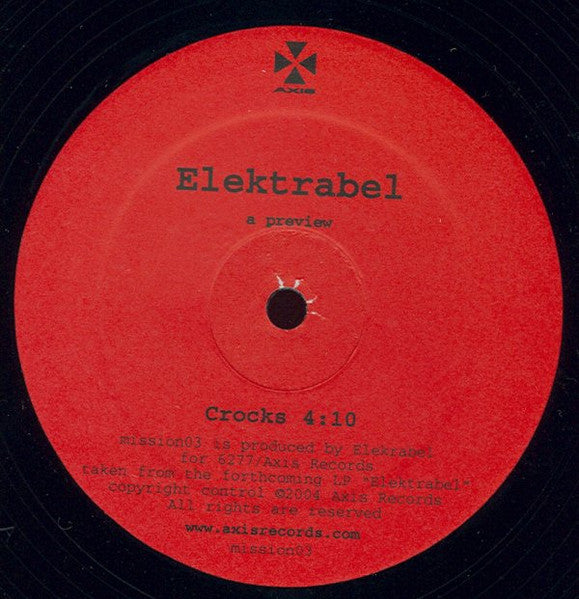 Elektrabel – A Preview (12", 6277, 2005) Front Cover