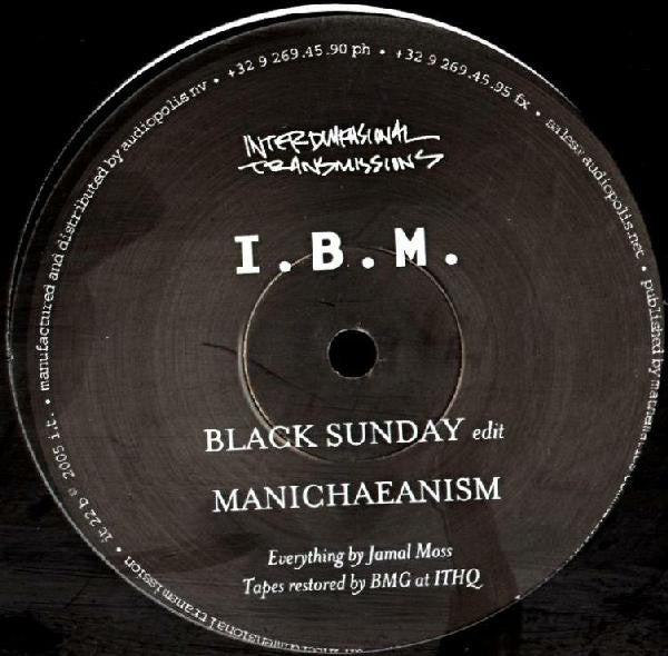 I.B.M. – Kill Bill (12", Interdimensional Transmissions, 2005) Back Cover