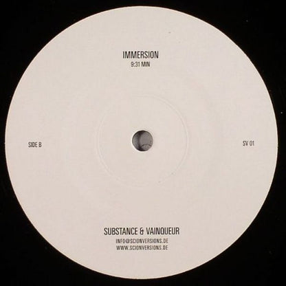 Substance & Vainqueur – Surface / Immersion (12", Scion Versions, 2006) Back Cover
