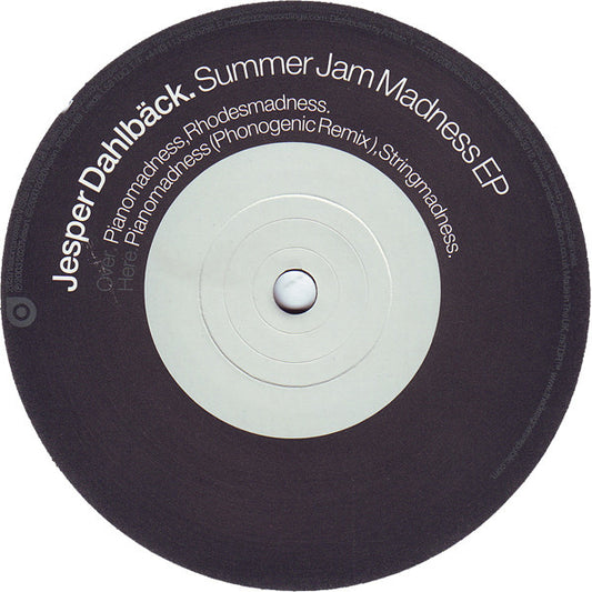 Jesper Dahlbäck – Summer Jam Madness EP (12", 20:20 Vision, 2003) Front Cover