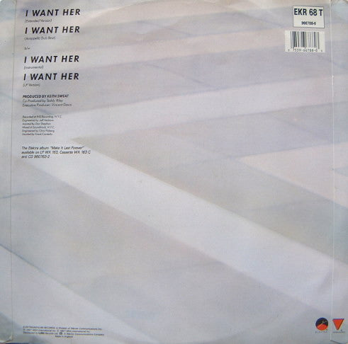 Keith Sweat – I Want Her (12", Elektra, 1987) Image 4