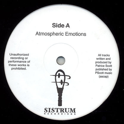Patrice Scott – Atmospheric Emotions (12", Sistrum Recordings, 2006) Front Cover