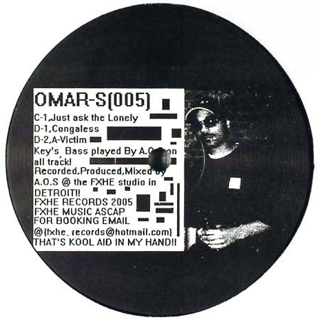 Omar-S – 005 (2x12", FXHE Records, 2005) Back Cover