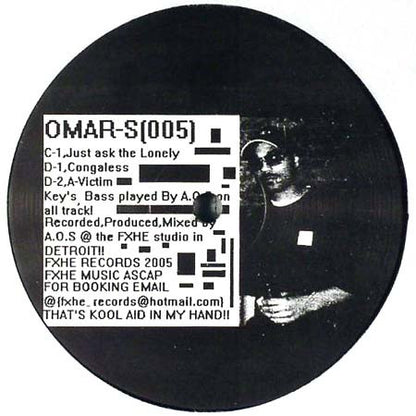 Omar-S – 005 (2x12", FXHE Records, 2005) Back Cover