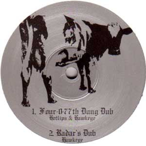 Hotlips & Hawkeye – Four-O-77th Dung Dub / Radar's Dub (10", Headinghome Recordings, 2002) Front Cover
