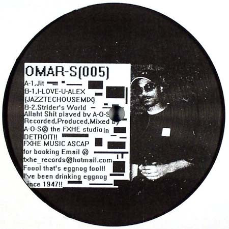 Omar-S – 005 (2x12", FXHE Records, 2005) Front Cover