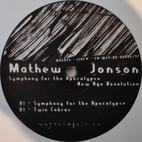 Mathew Jonson – Symphony For The Apocalypse: New Age Revolution (12", Wagon Repair, 2026) Front Cover