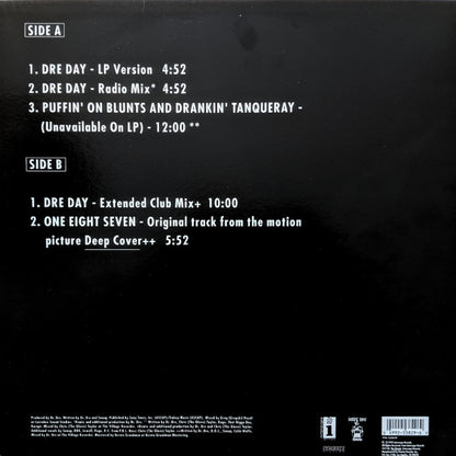 Dr. Dre – Dre Day (12", Interscope Records, 2004) Back Cover
