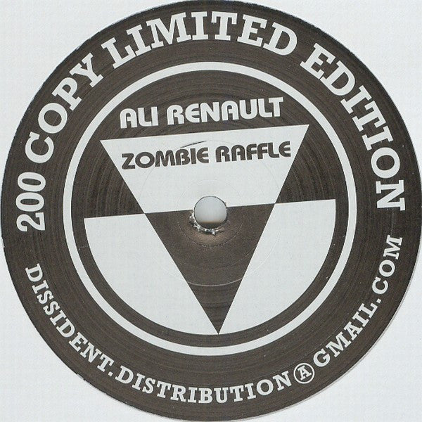 Ali Renault – Zombie Raffle (12", Dissident, 2007) Front Cover
