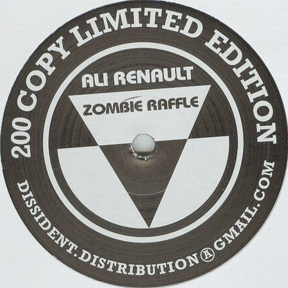 Ali Renault – Zombie Raffle (12", Dissident, 2007) Front Cover