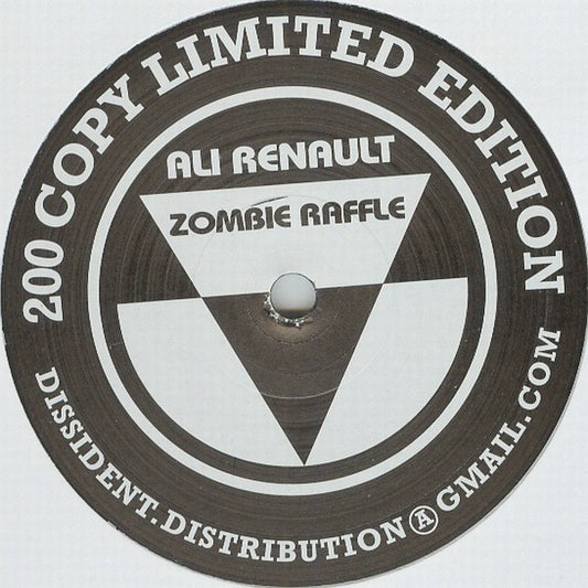 Ali Renault – Zombie Raffle (12", Dissident, 2007) Front Cover