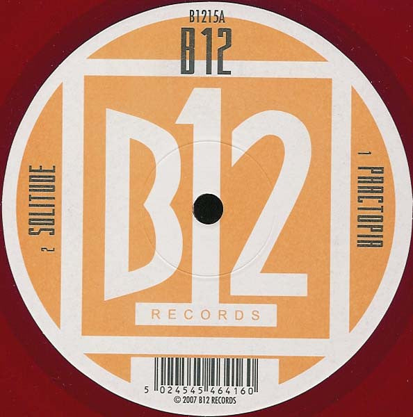 B12 – Practopia (12", Red, Translucent, B12, 2007) Front Cover