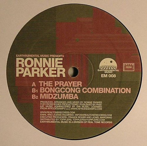 Ronnie Parker – The Prayer (12", Earthrumental Music, 2007) Front Cover
