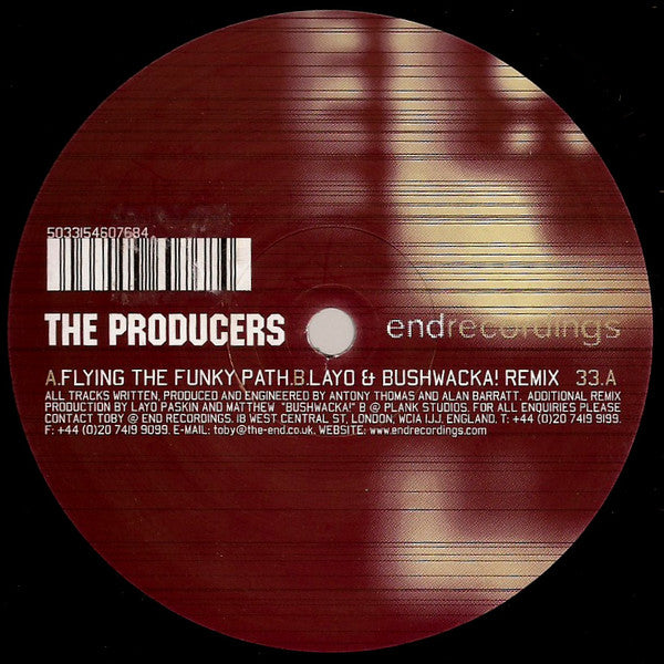 The Producers – Flying The Funky Path (12", End Recordings, 2000) Front Cover
