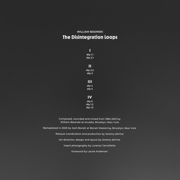 William Basinski – The Disintegration Loops (8xLP, Temporary Residence Limited, 2026) Image 8