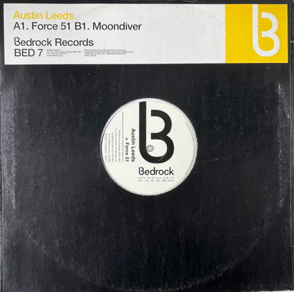 Austin Leeds – Force 51 (12", Bedrock Records, 2000) Image 3