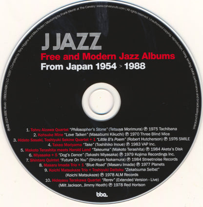 Various – J Jazz (Free And Modern Jazz Albums From Japan 1954 > 1988) (CD+Box Set, Book, BBE, 2024) Front Cover