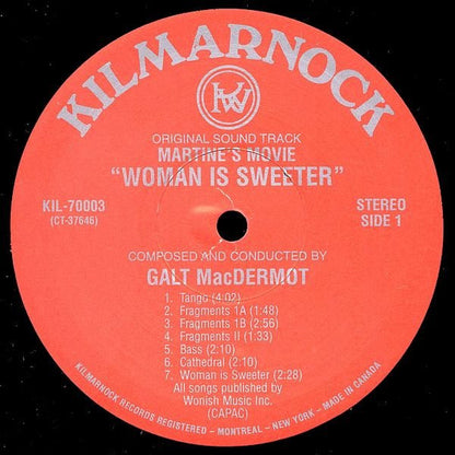 Galt MacDermot – Woman Is Sweeter (Original Soundtrack) (LP, Kilmarnock, 0) Image 3