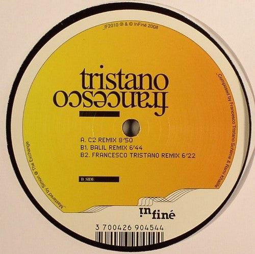 Francesco Tristano – The Melody (12", Infiné, 2008) Back Cover