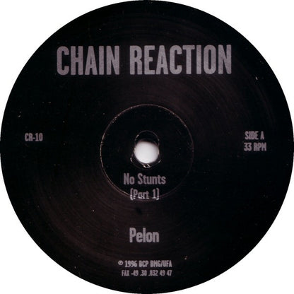 Pelon – No Stunts (12", Chain Reaction, 1996) Front Cover