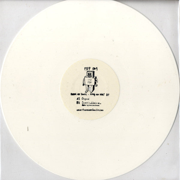 Freund Der Familie – König Der Welt EP (12", White, Freund Der Familie, 2008) Back Cover