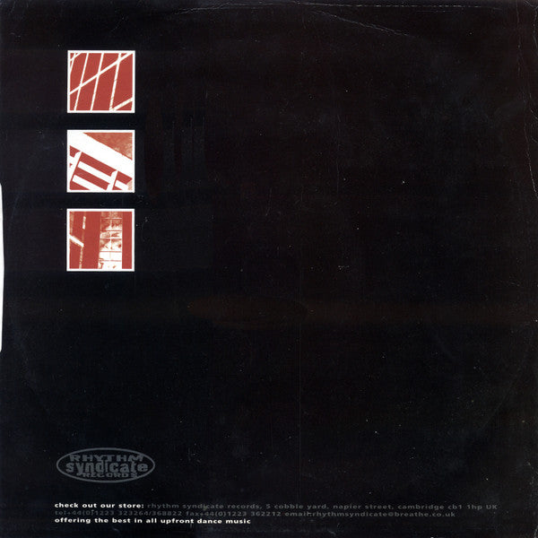 Ocean Wave – Ocean Wave EP (Voyager Remixes) (12", Disc Three, Rhythm Syndicate Records, 2000) Back Cover
