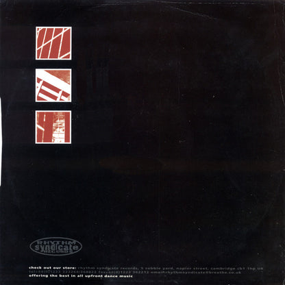 Ocean Wave – Ocean Wave EP (Voyager Remixes) (12", Disc Three, Rhythm Syndicate Records, 2000) Back Cover